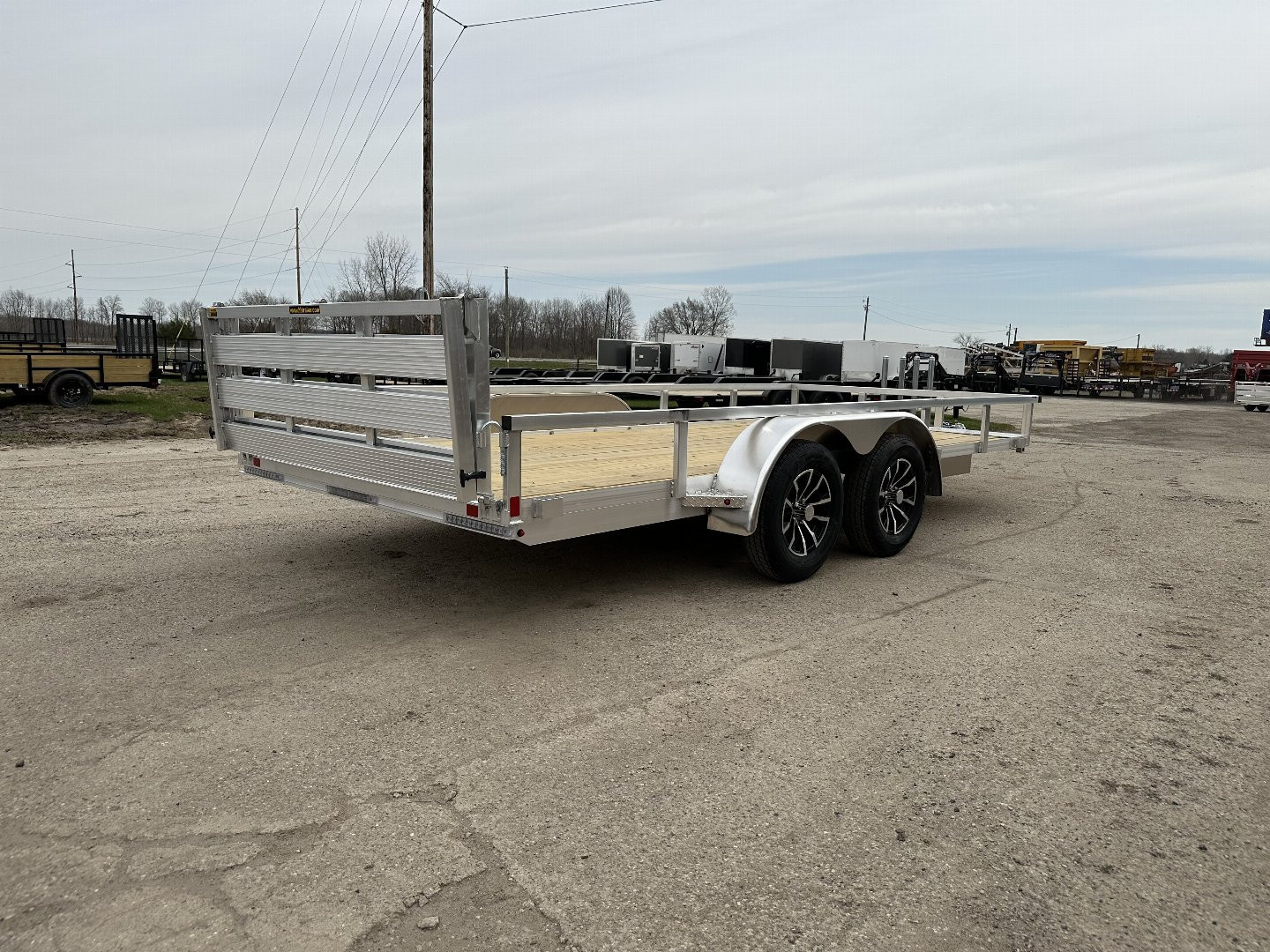 New 2025 H&H TRAILERS 82x16 7k Aluminum Landscape Trailer