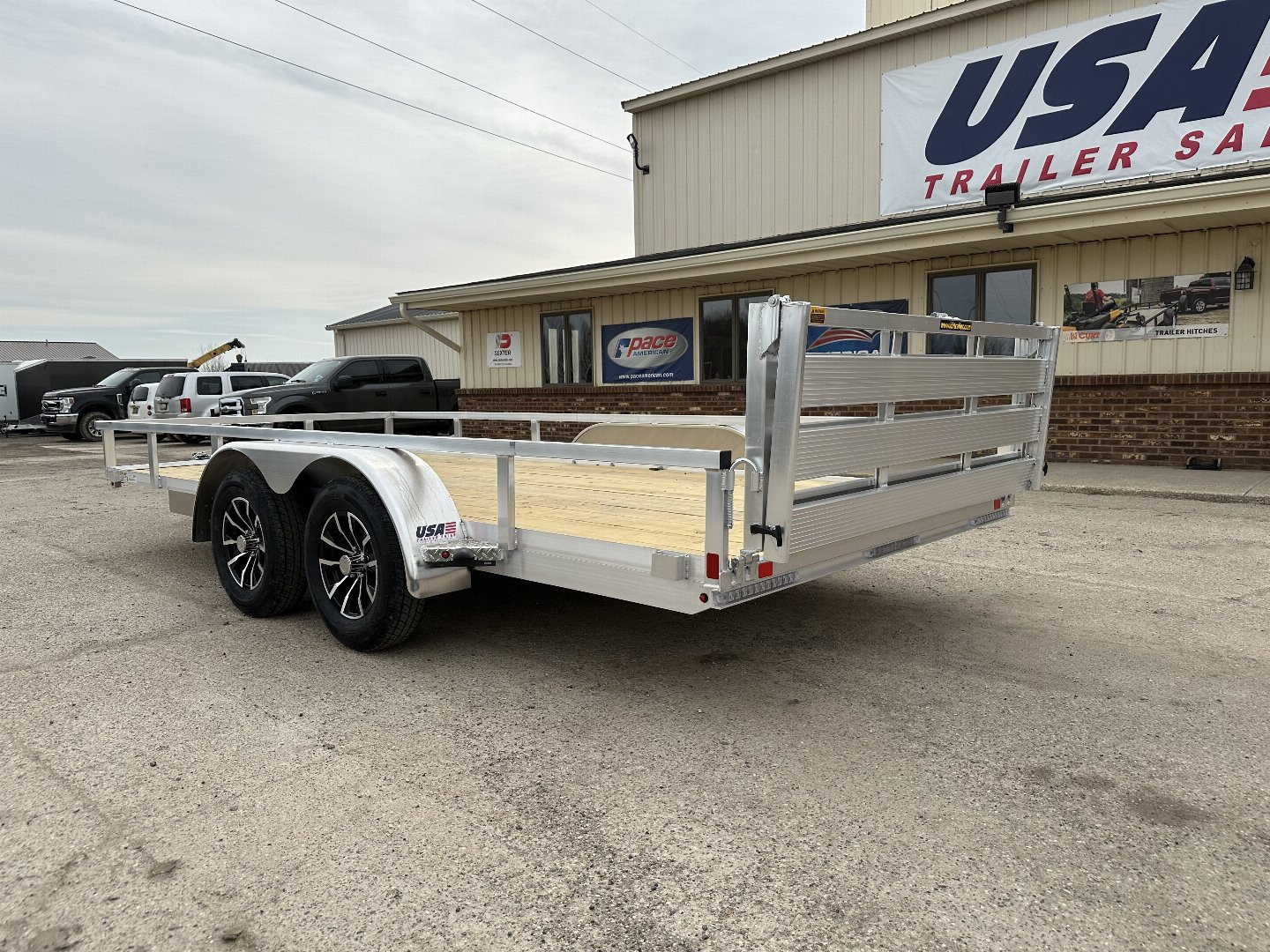 New 2025 H&H TRAILERS 82x16 7k Aluminum Landscape Trailer
