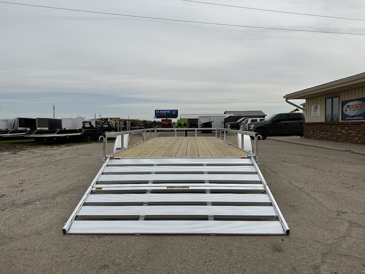 New 2025 H&H TRAILERS 82x16 7k Aluminum Landscape Trailer