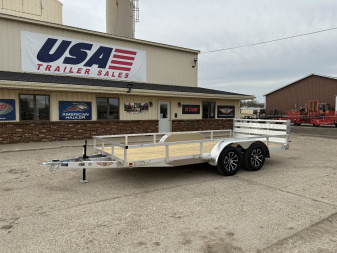New 2025 H&H TRAILERS 82x16 7k Aluminum Landscape Trailer