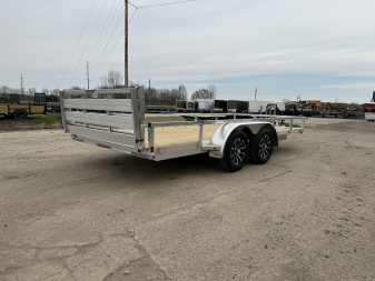 New 2025 H&H TRAILERS 82x16 7k Aluminum Landscape Trailer