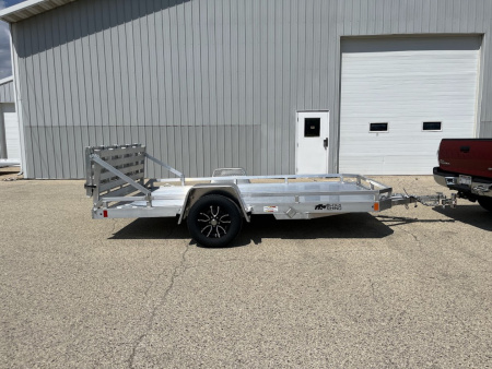 New 2026 Black Rhino Aluminum 81 x12' Low Profile LPS8112A w/ Bi-Fold Gate (ATV / UTV / Side by Side) Utility Trailer