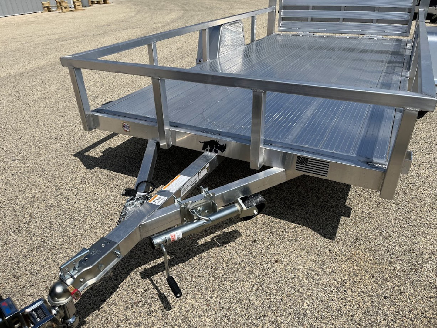 New 2026 Black Rhino Aluminum LSS612A Landscape Trailer w/ Bi-Fold Gate Landscape Trailer