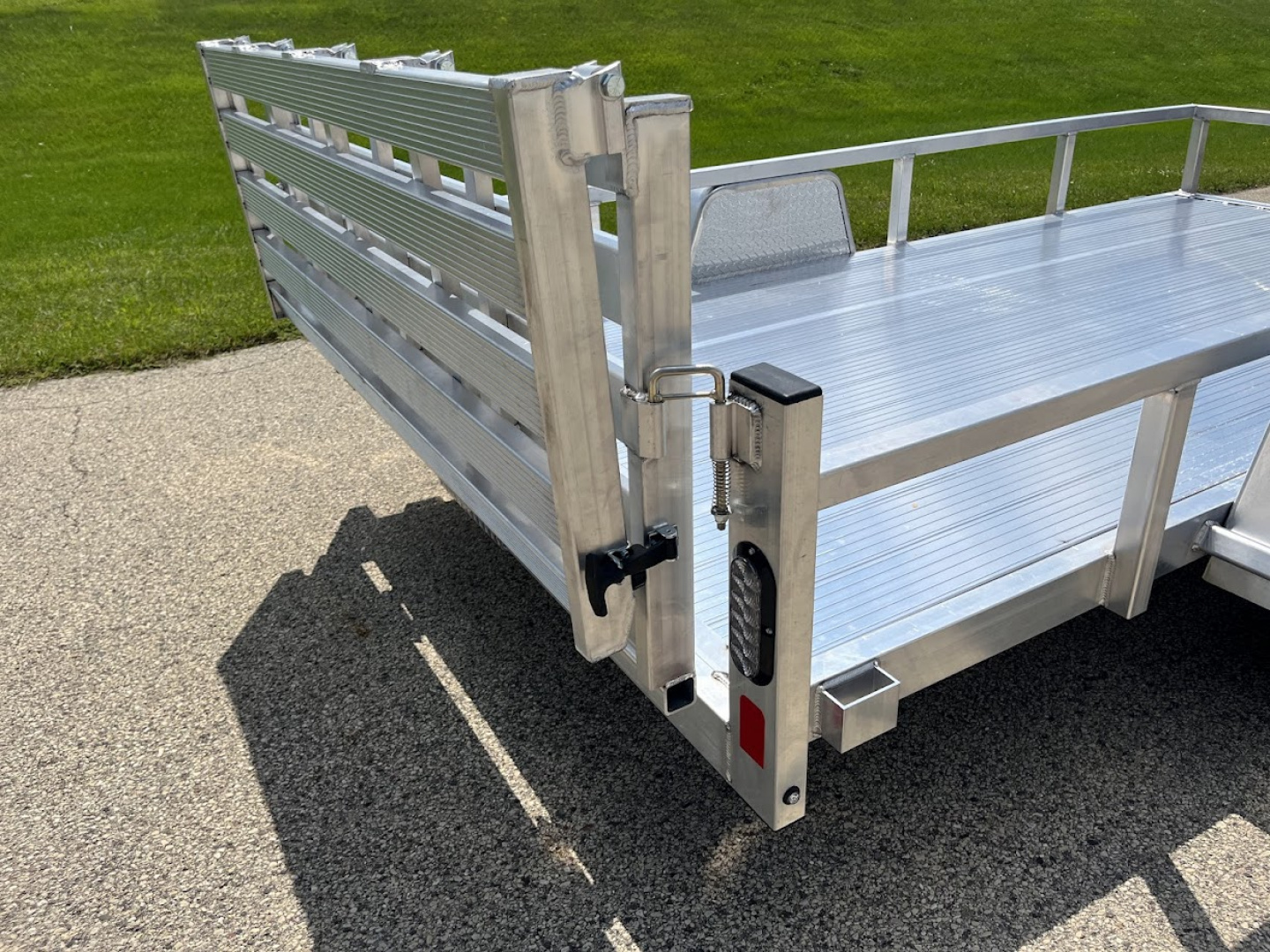 New 2026 Black Rhino Aluminum 6' x 12' LSS612A w/ Bi-Fold Gate (ATV / UTV / Side by Side) Utility Trailer