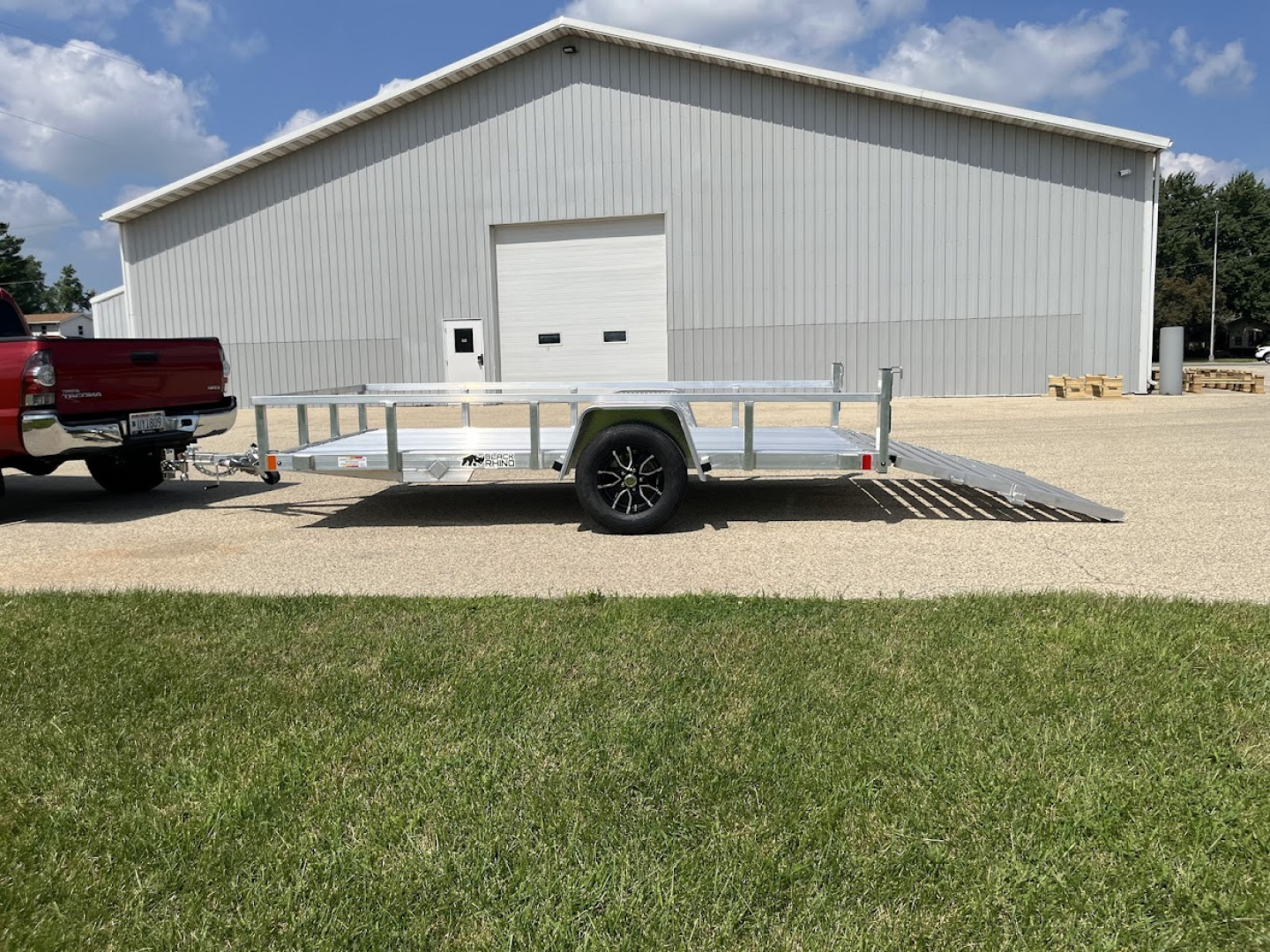 New 2026 Black Rhino Aluminum 6' x 12' LSS612A w/ Bi-Fold Gate (ATV / UTV / Side by Side) Utility Trailer