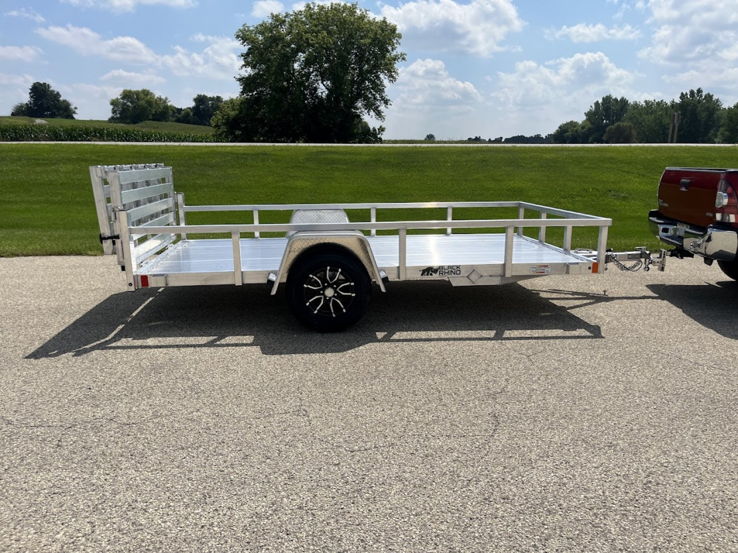 New 2026 Black Rhino Aluminum 6' x 12' LSS612A w/ Bi-Fold Gate (ATV / UTV / Side by Side) Utility Trailer