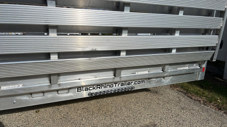 New 2026 Black Rhino Aluminum 6' x 12' LSS612A w/ Bi-Fold Gate (ATV / UTV / Side by Side) Utility Trailer