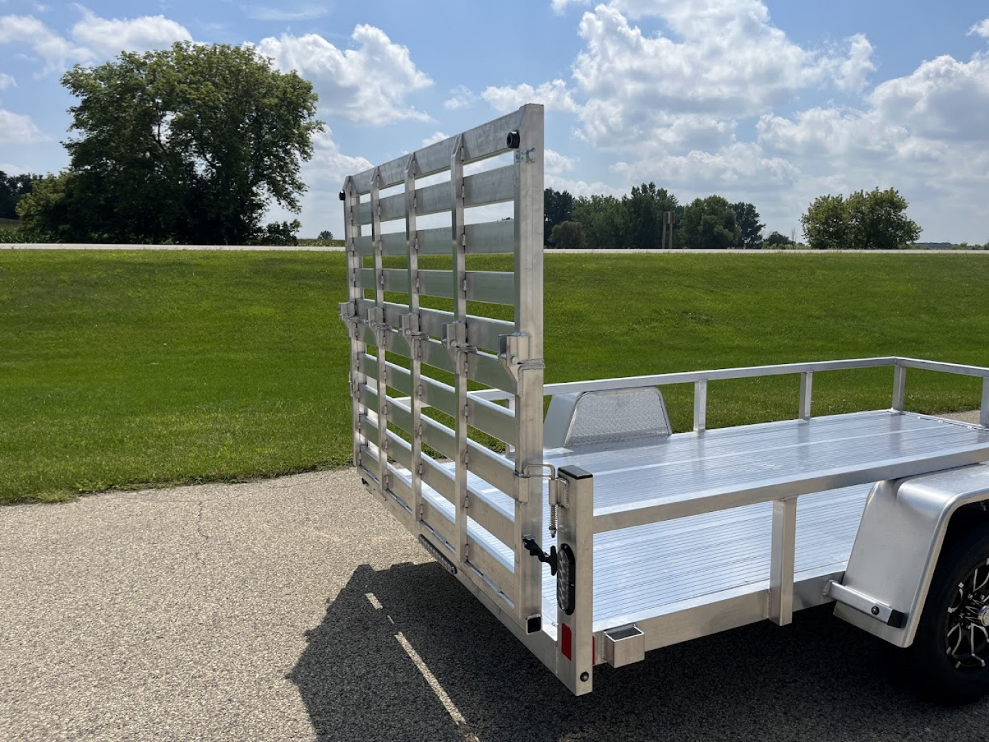 New 2026 Black Rhino Aluminum LSS612A Landscape Trailer w/ Bi-Fold Gate Landscape Trailer