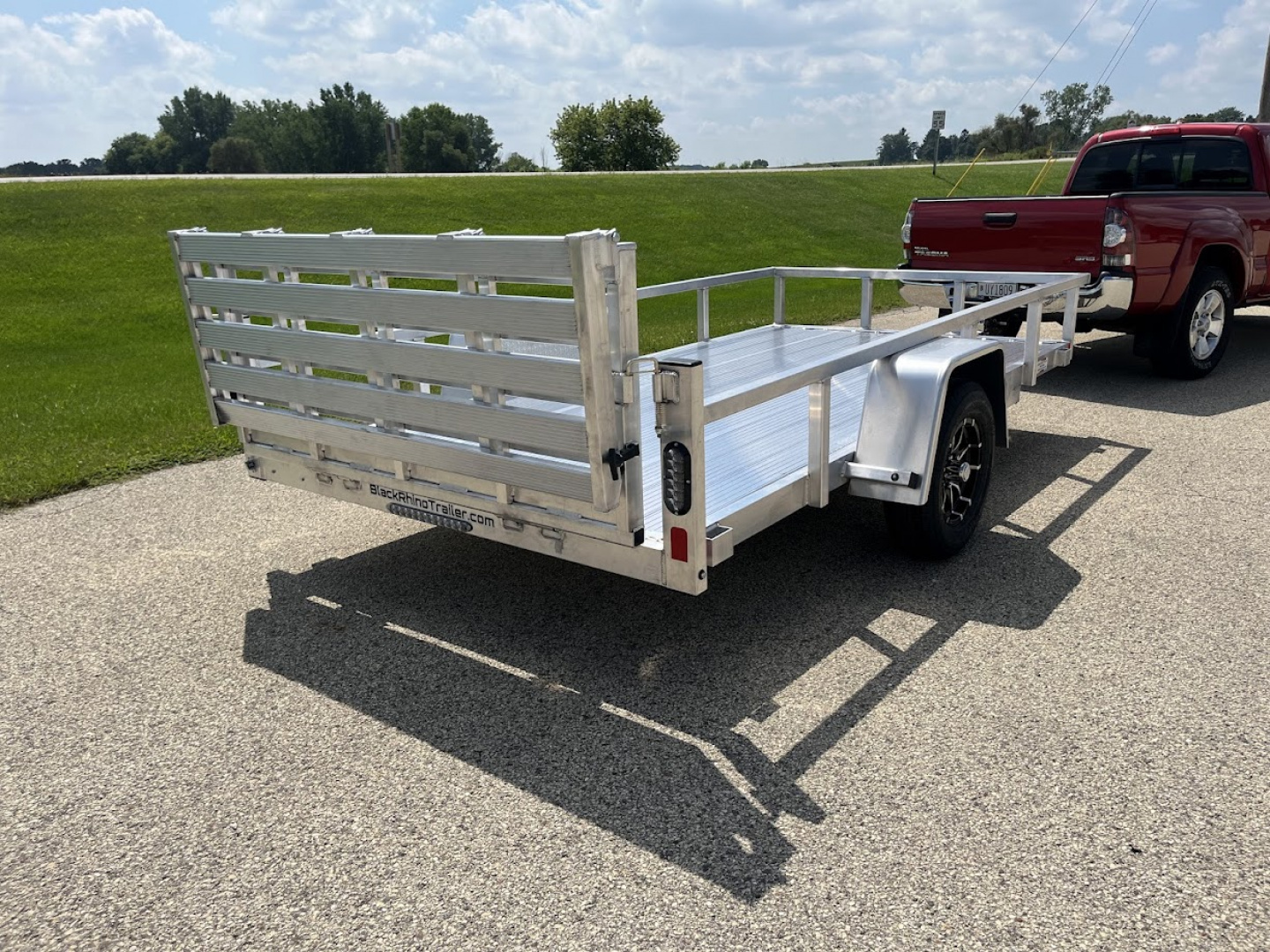 New 2026 Black Rhino Aluminum LSS612A Landscape Trailer w/ Bi-Fold Gate Landscape Trailer