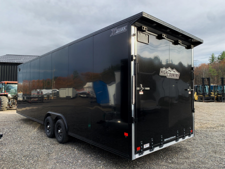 New 2025 High Country 8.5x28 + Flat Front w/ Cast Corners- Aluminum trailer /7'6 interior height/ blackout- 9990gvw