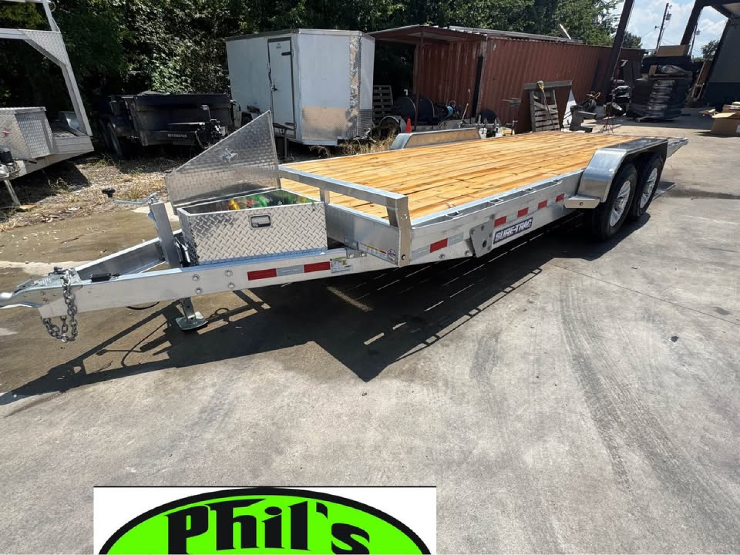 New 2025 Sure-Trac 20' ALUMINUM EQUIPMENT HAULER POWER TILT OPEN CAR HAULER Equipment Trailer ONLY 1 AVAILABLE AT THIS PRICE