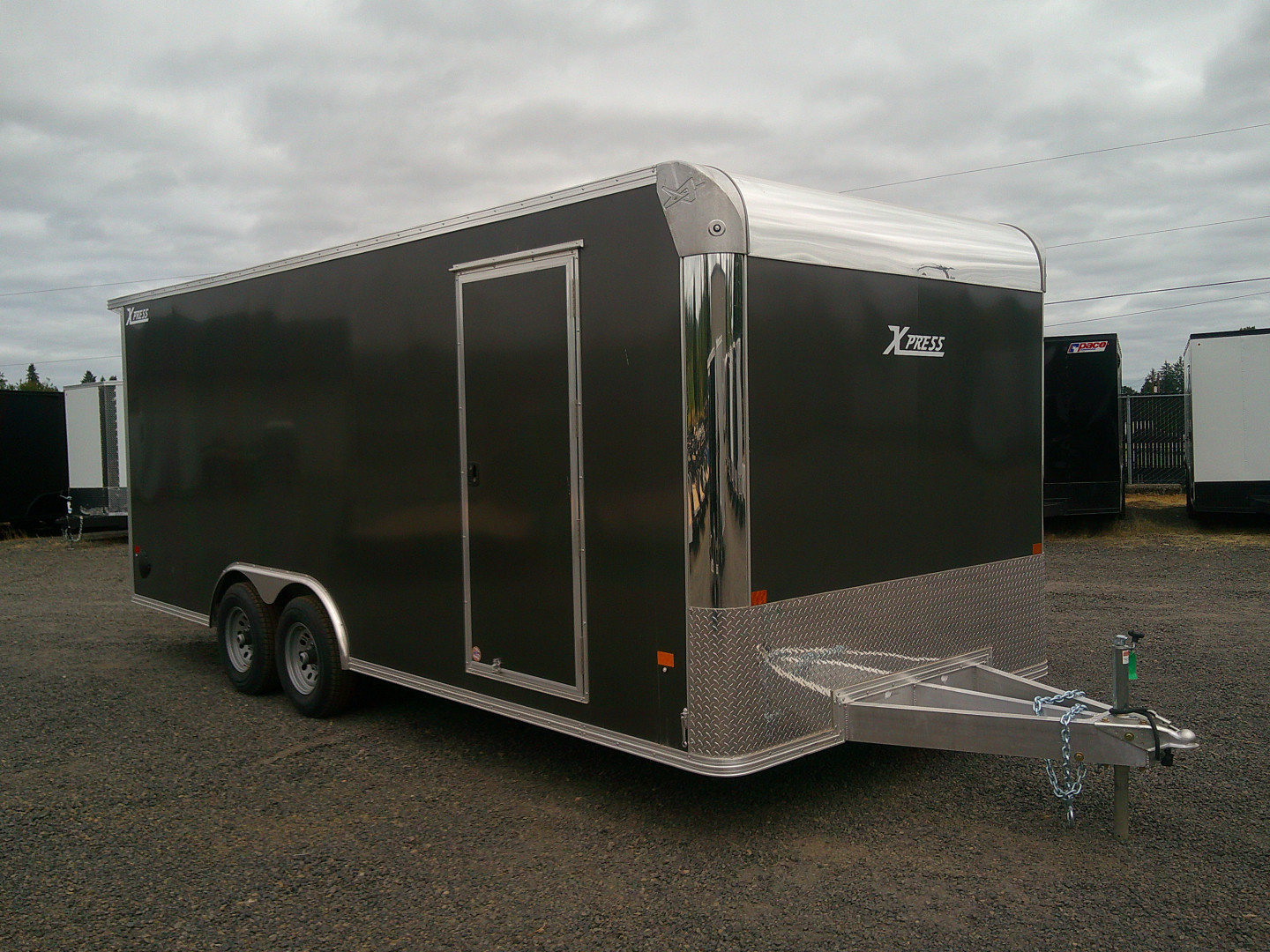 New 2025 ALCOM XPRESS 8.5X20 10K Aluminum Car Hauler Trailer