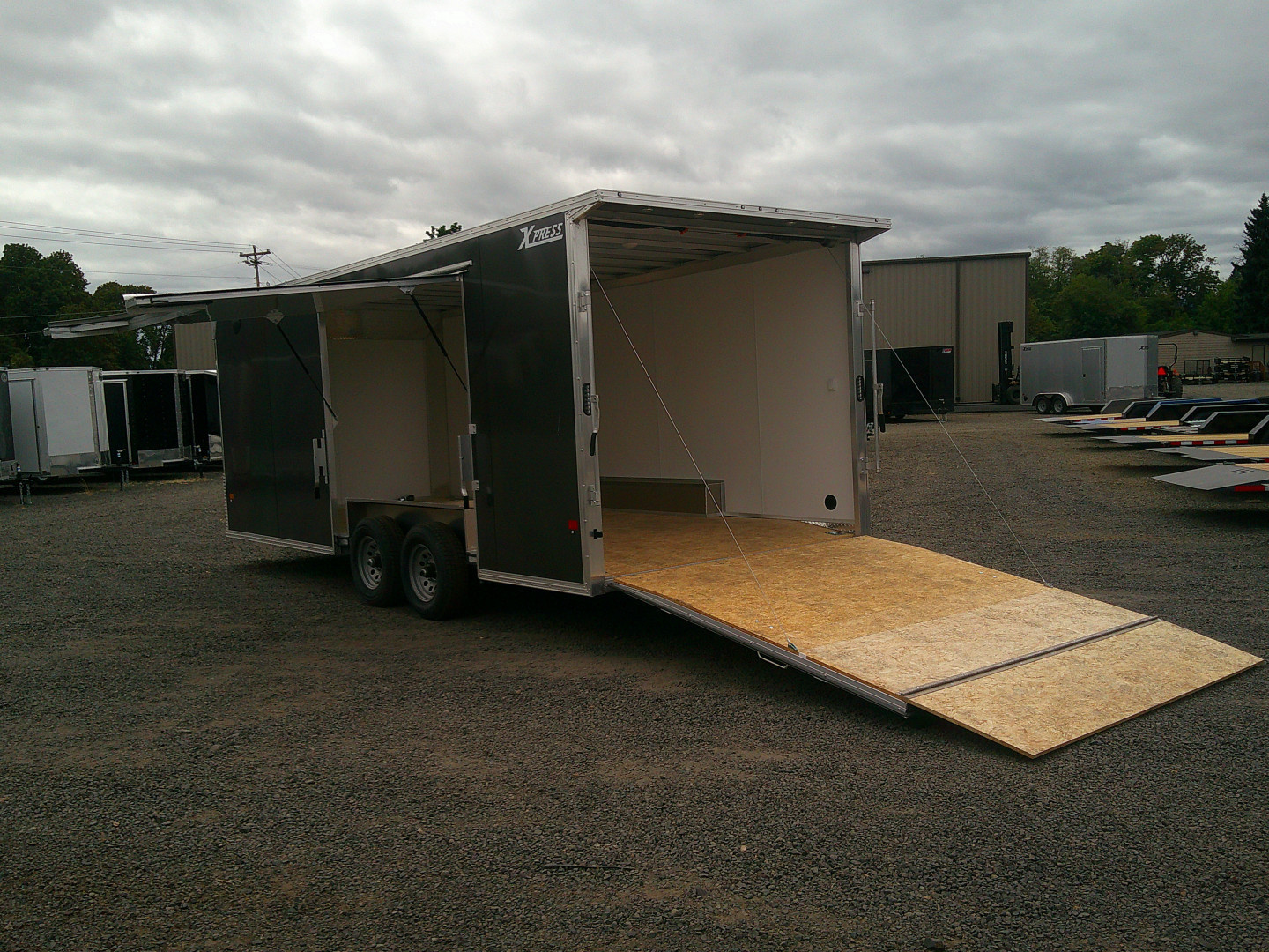 New 2025 ALCOM XPRESS 8.5X20 10K Aluminum Car Hauler Trailer