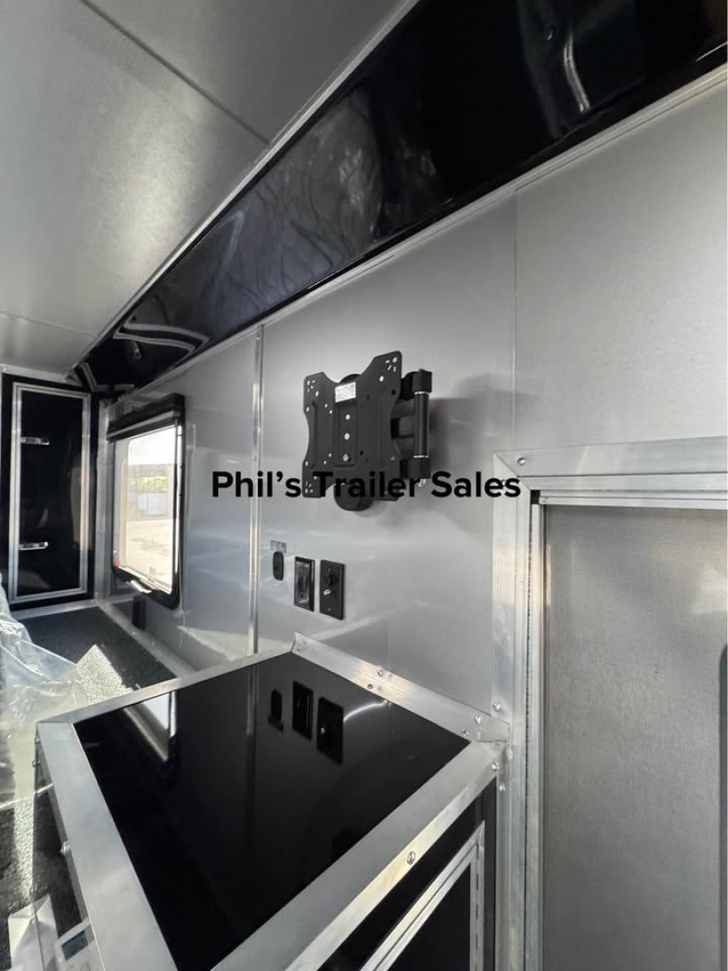 New CONTINENTAL CARGO 52' LIVING QUARTERS Car / Racing Trailer BATHROOM PACKAGE, DUAL MINI SPLIT & GENERATOR