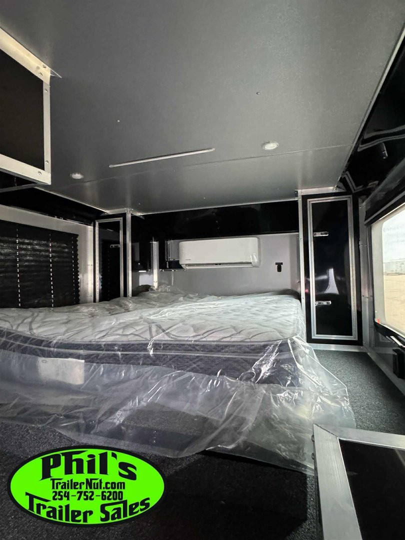 New CONTINENTAL CARGO 52' LIVING QUARTERS Car / Racing Trailer BATHROOM PACKAGE, DUAL MINI SPLIT & GENERATOR