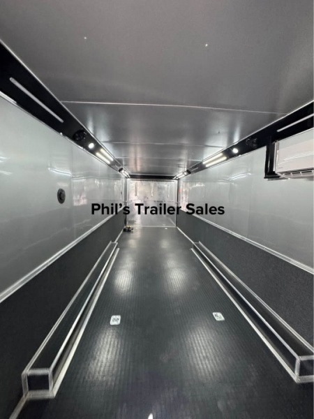 New CONTINENTAL CARGO 52' LIVING QUARTERS Car / Racing Trailer BATHROOM PACKAGE, DUAL MINI SPLIT & GENERATOR