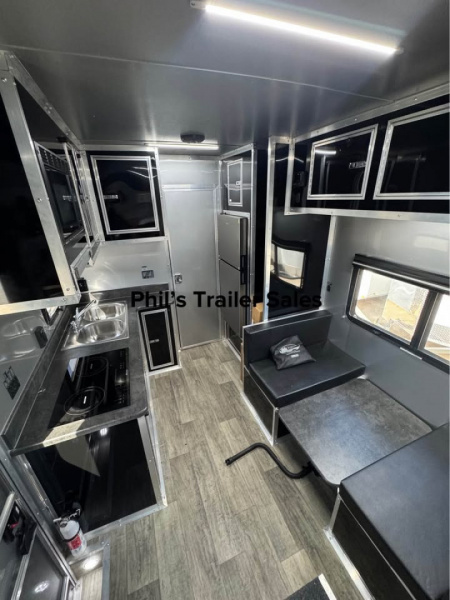 New CONTINENTAL CARGO 52' LIVING QUARTERS Car / Racing Trailer BATHROOM PACKAGE, DUAL MINI SPLIT & GENERATOR