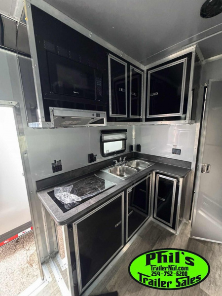 New CONTINENTAL CARGO 52' LIVING QUARTERS Car / Racing Trailer BATHROOM PACKAGE, DUAL MINI SPLIT & GENERATOR