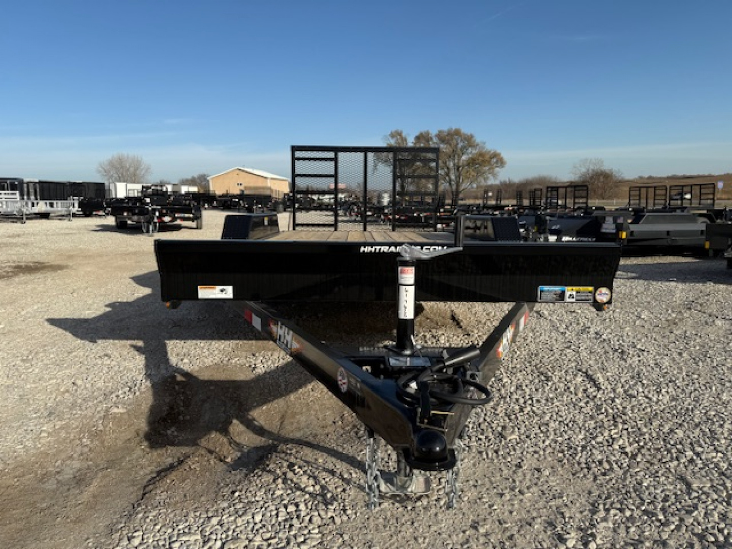 New 2026 H&H Black 82"x16' (14'+2') 7k Car Hauler Trailer