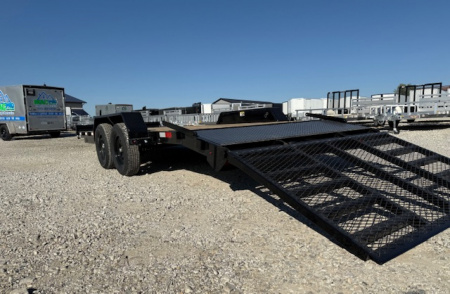 New 2026 H&H Black 82"x20' (18'+2') 7k Car Hauler Trailer