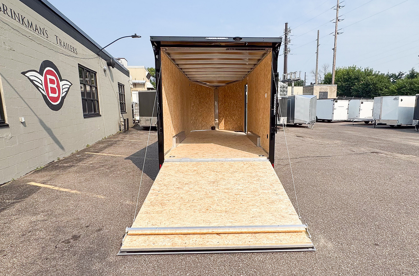 New 2025 Lightning 7.5X18 ENCLOSED CARGO - BLACK WITH BLACKOUT!