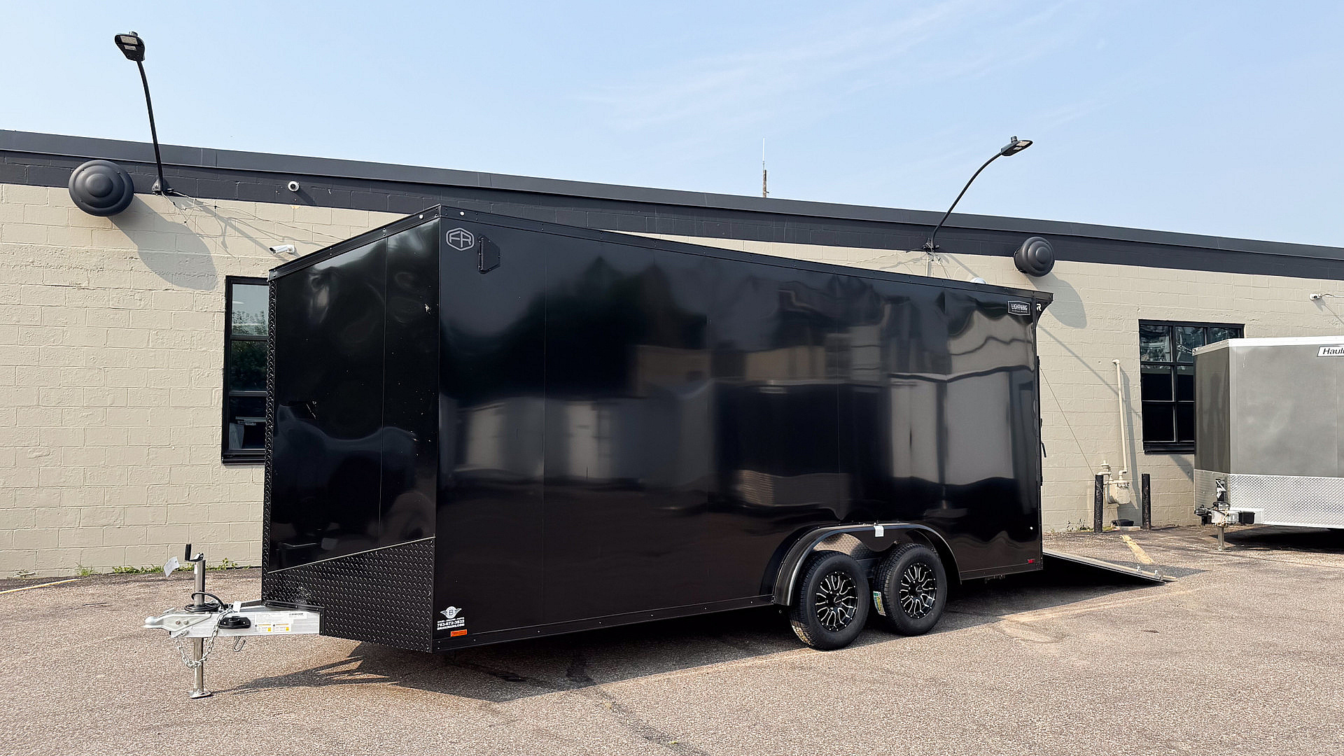 New 2025 Lightning 7.5X18 ENCLOSED CARGO - BLACK WITH BLACKOUT!