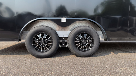 New 2025 Lightning 7.5X18 ENCLOSED CARGO - BLACK WITH BLACKOUT!