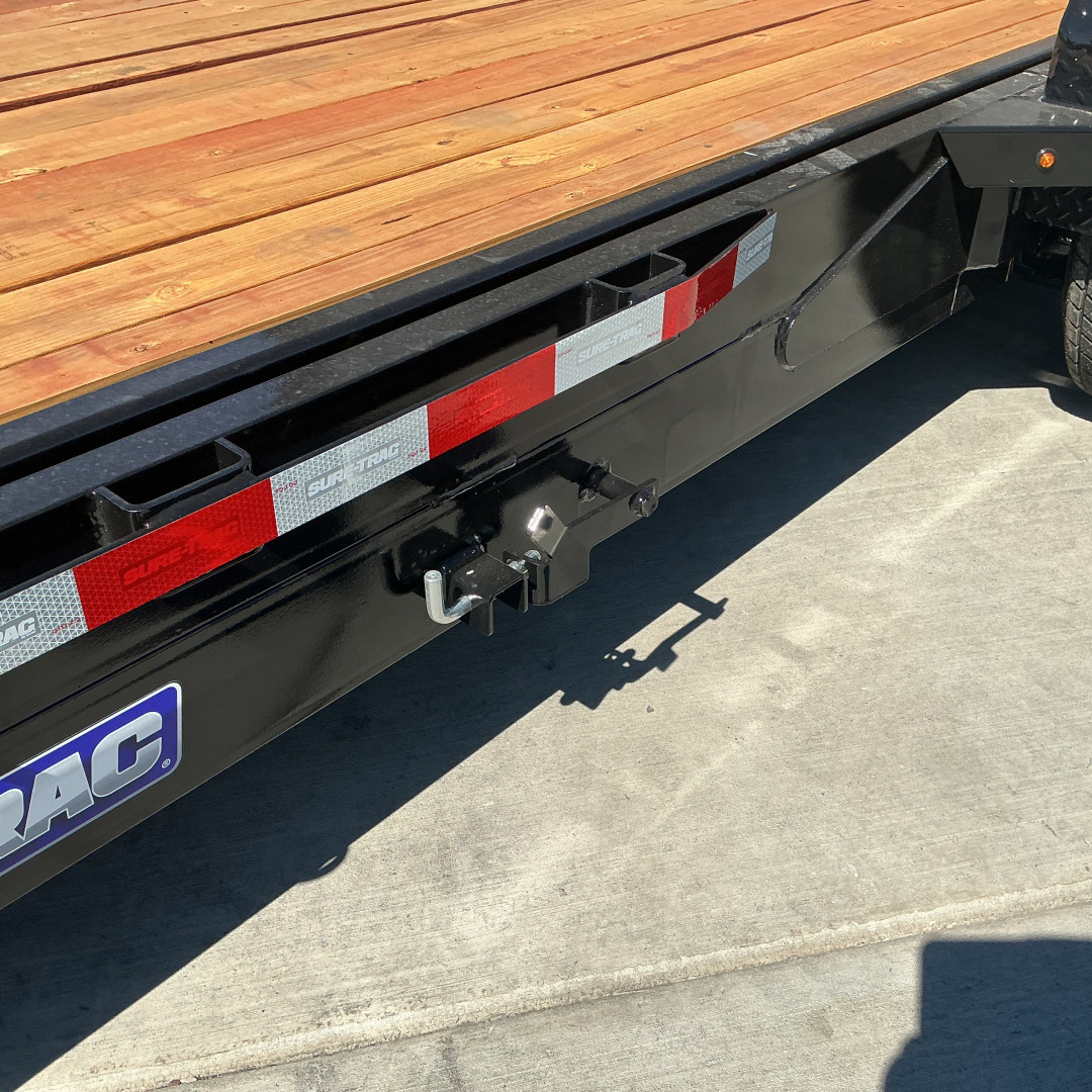 New 2025 Sure-Trac 7X22(18+4) Tandem Axle 14K Tilt Bed Equipment Trailer