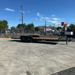 New 2025 Sure-Trac 7X22(18+4) Tandem Axle 14K Tilt Bed Equipment Trailer