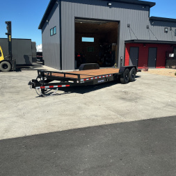 New 2025 Sure-Trac 7X22(18+4) Tandem Axle 14K Tilt Bed Equipment Trailer