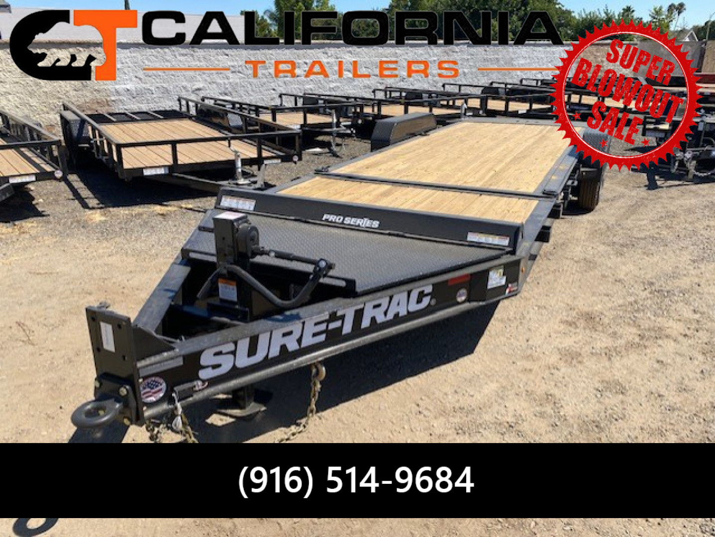 New 7x18+4 Tandem Axle 17.6K Tilt Trailer