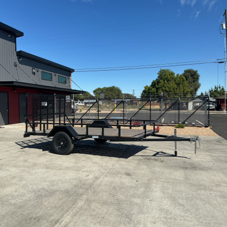 New 2024 RHM Trailers 7x12 Wingman Utility Trailer Single Axle 3K