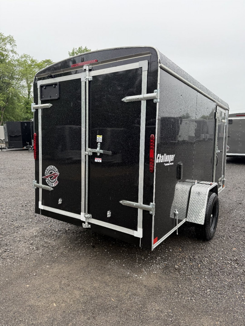 New 2026 Homesteader 6x12 Cargo Trailer - Swing Doors - BLACK