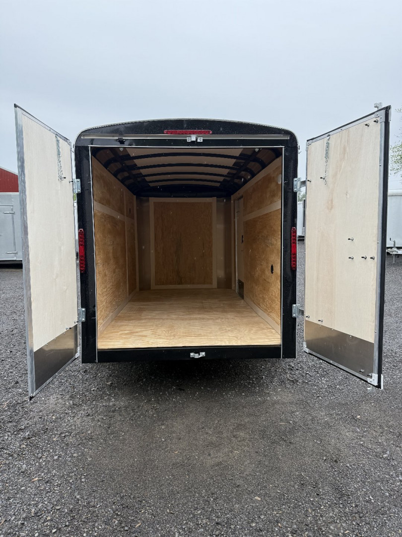 New 2026 Homesteader 6x12 Cargo Trailer - Swing Doors - BLACK