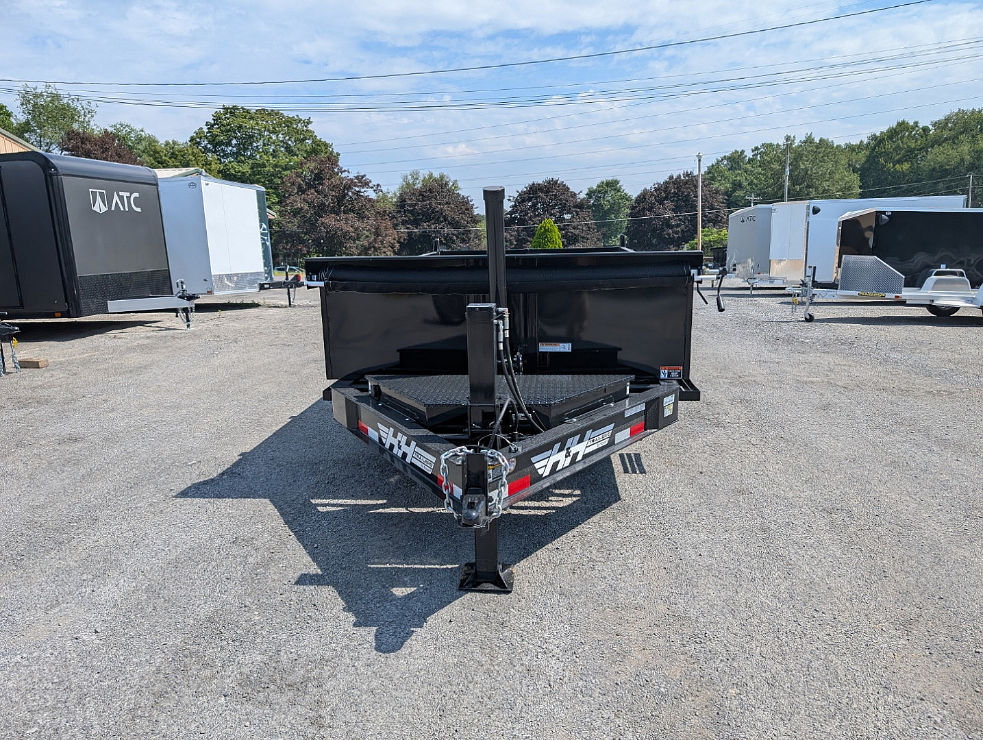 New 2025 H&H 83X14 14K I-Beam Telescopic Dump Trailer