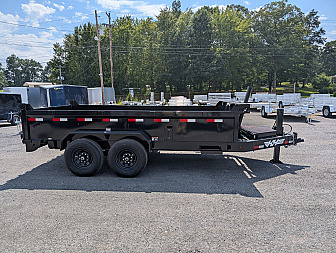 New 2025 H&H 83X14 14K I-Beam Telescopic Dump Trailer