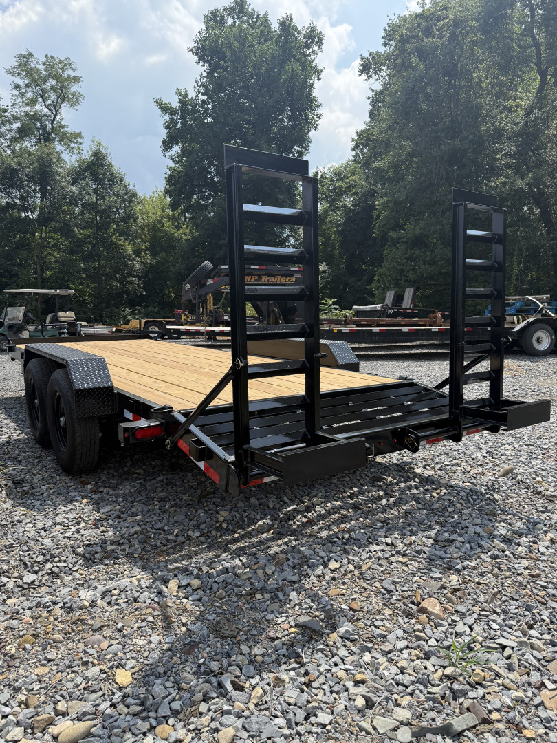 New 2026 CAM 20' Equip. Trailer w/ Beavertail - 7K Axles - 14,000 GVWR - Toolbox