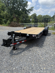 New 2026 CAM 20' Equip. Trailer w/ Beavertail - 7K Axles - 14,000 GVWR - Toolbox