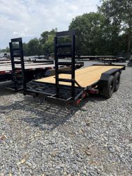 New 2026 CAM 20' Equip. Trailer w/ Beavertail - 7K Axles - 14,000 GVWR - Toolbox