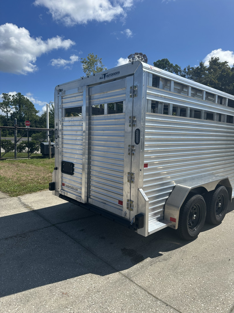 New 2026 Frontier Trailers Livestock 16'7" 10K Stock / Stock Combo Trailer