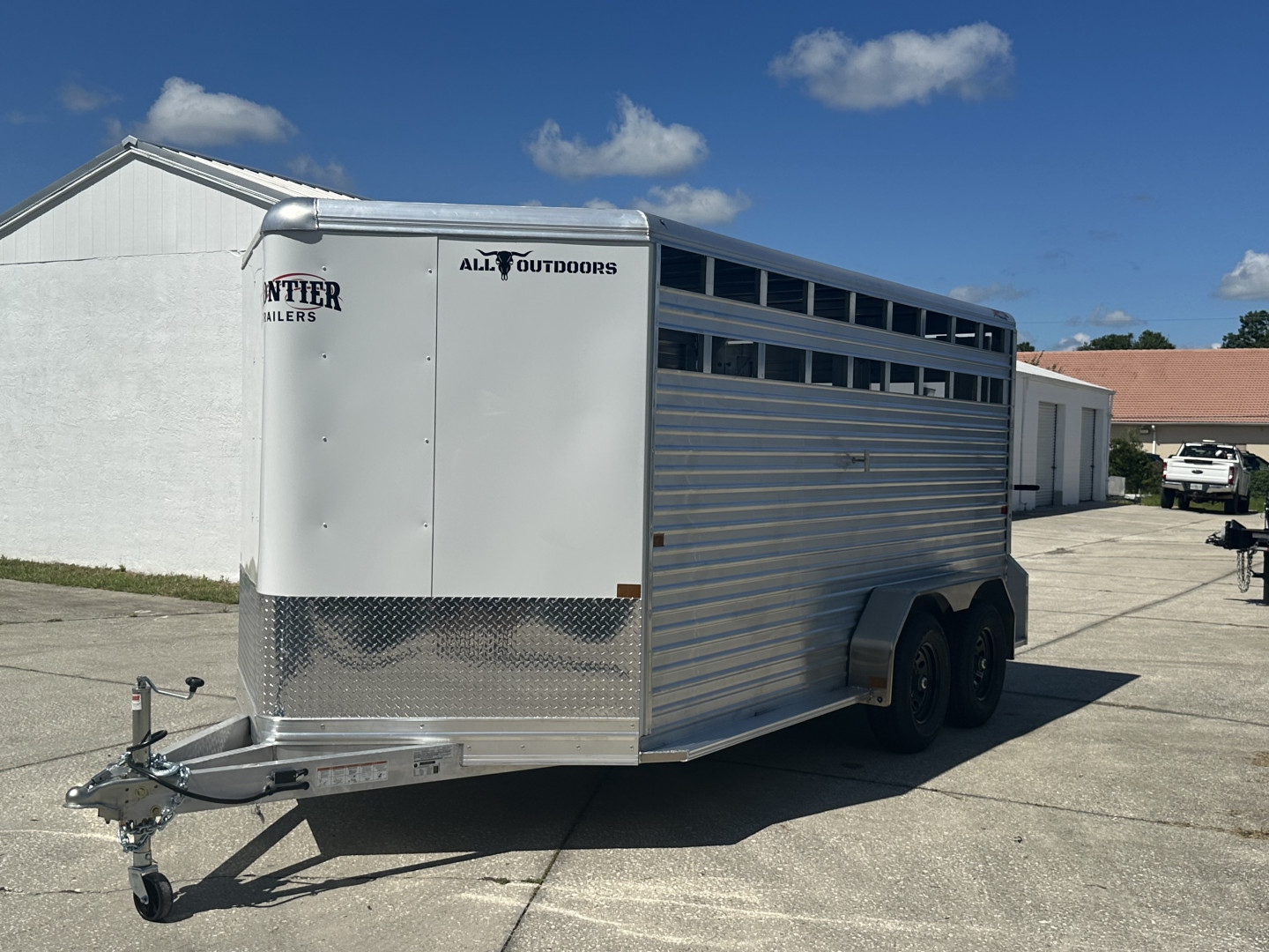New 2026 Frontier Trailers Livestock 16'7" 10K Stock / Stock Combo Trailer