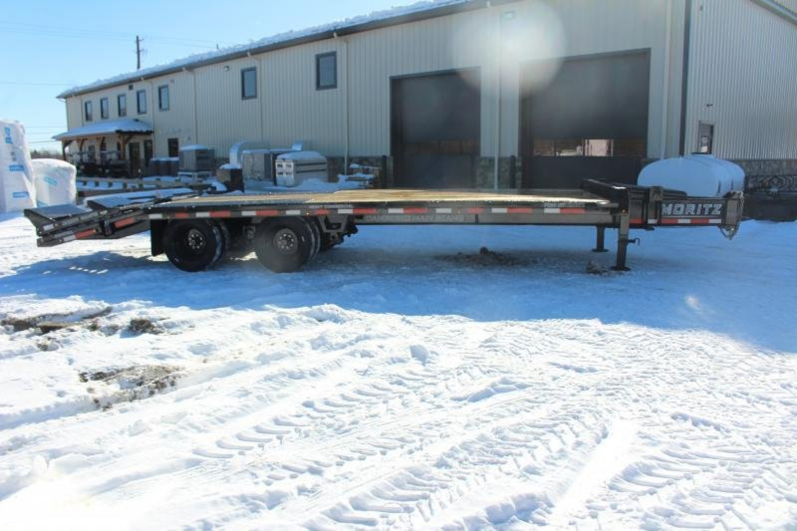 New 2025 Moritz FDPH DT 20' + 5' - Pintle Ring Deckover Equipment Trailer - 25900# GVW