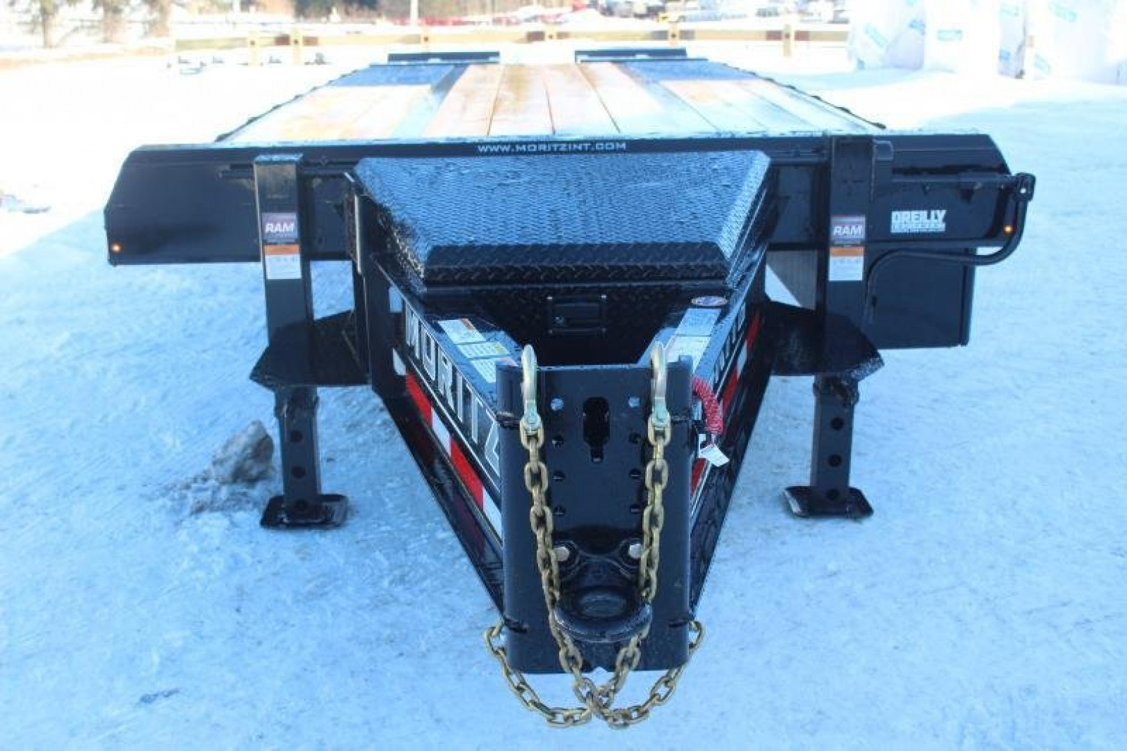 New 2025 Moritz FDPH DT 20' + 5' - Pintle Ring Deckover Equipment Trailer - 25900# GVW