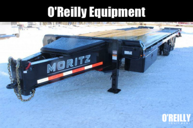 New 2025 Moritz FDPH DT 20' + 5' - Pintle Ring Deckover Equipment Trailer - 25900# GVW