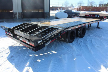 New 2025 Moritz FDPH DT 20' + 5' - Pintle Ring Deckover Equipment Trailer - 25900# GVW