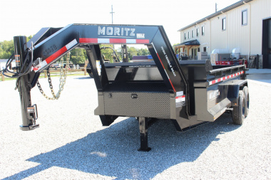 New 2025 Moritz 6' 10  x 14' Heavy Commercial DLH Series Dump Trailer - 16000# GVW