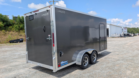 New 2026 Legend 7x16 + 2' V-Nose Aluminum Enclosed Cargo Trailer w/ Ramp Door