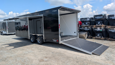 New 2026 Legend 8.5 x 24 Trailmaster Race Series Car Hauler w/ Ramp (ESCAPE DOOR!!!)