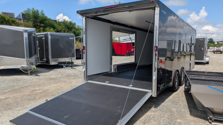 New 2026 Legend 8.5 x 24 Trailmaster Race Series Car Hauler w/ Ramp (ESCAPE DOOR!!!)