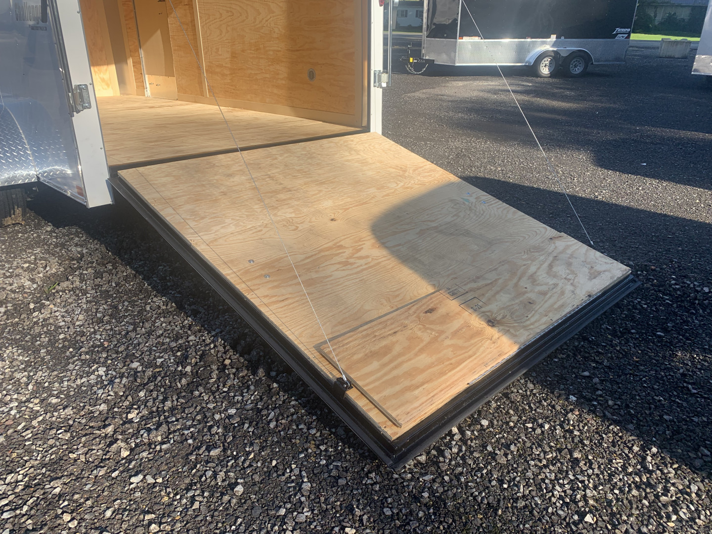 New 2026 Homesteader 7x14 Cargo Trailer - RAMP Door - WHITE